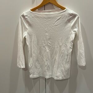 Boatneck tee 3/4 sleev